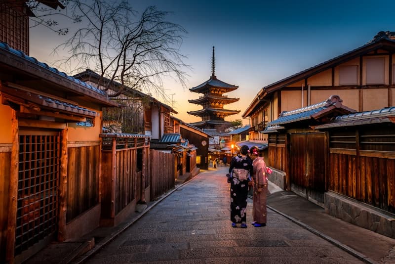 Street scene in Japan
