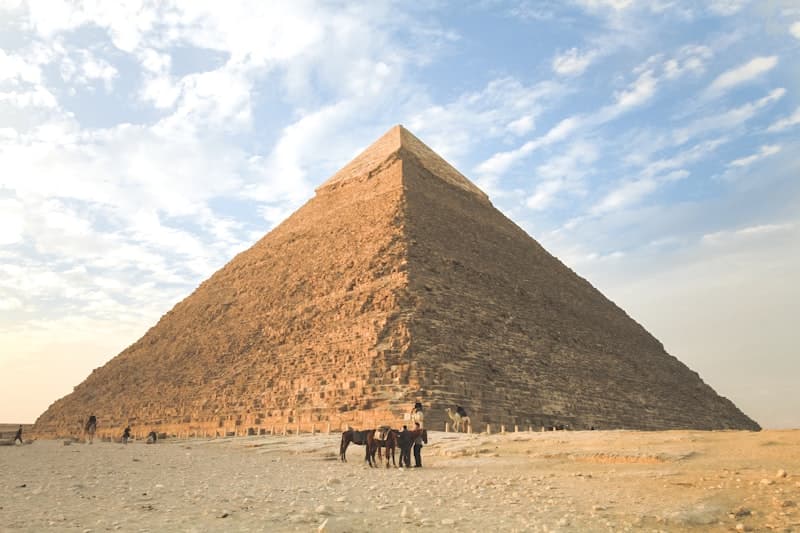 The pyramids of Giza, Egypt