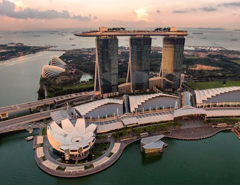 Marina Bay Sands and the Singapore skyline